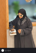 Luxury Oval Lapel Abaya