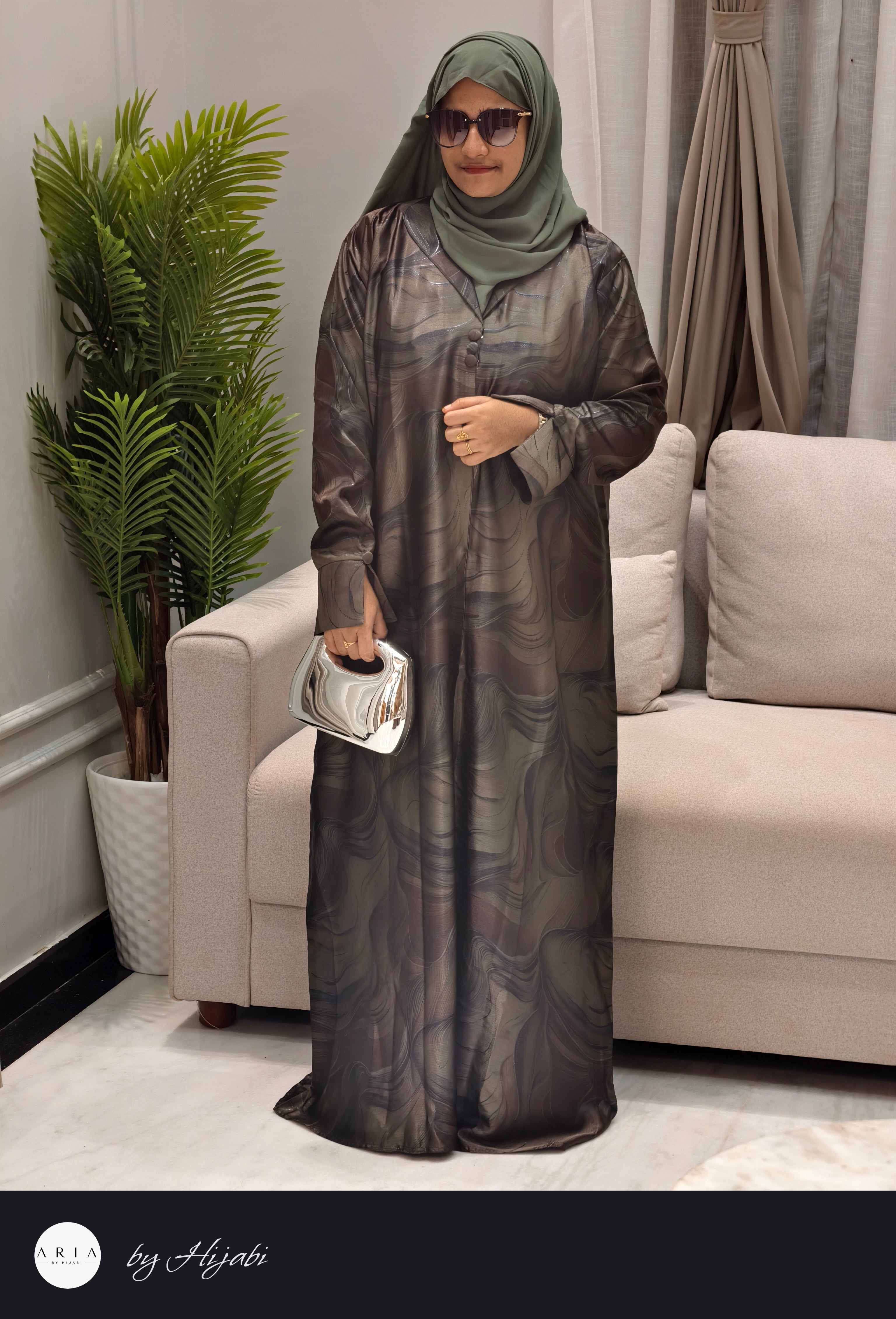 Self Printed Designer Abaya – Simple, Soft & Luxuriously Elegant