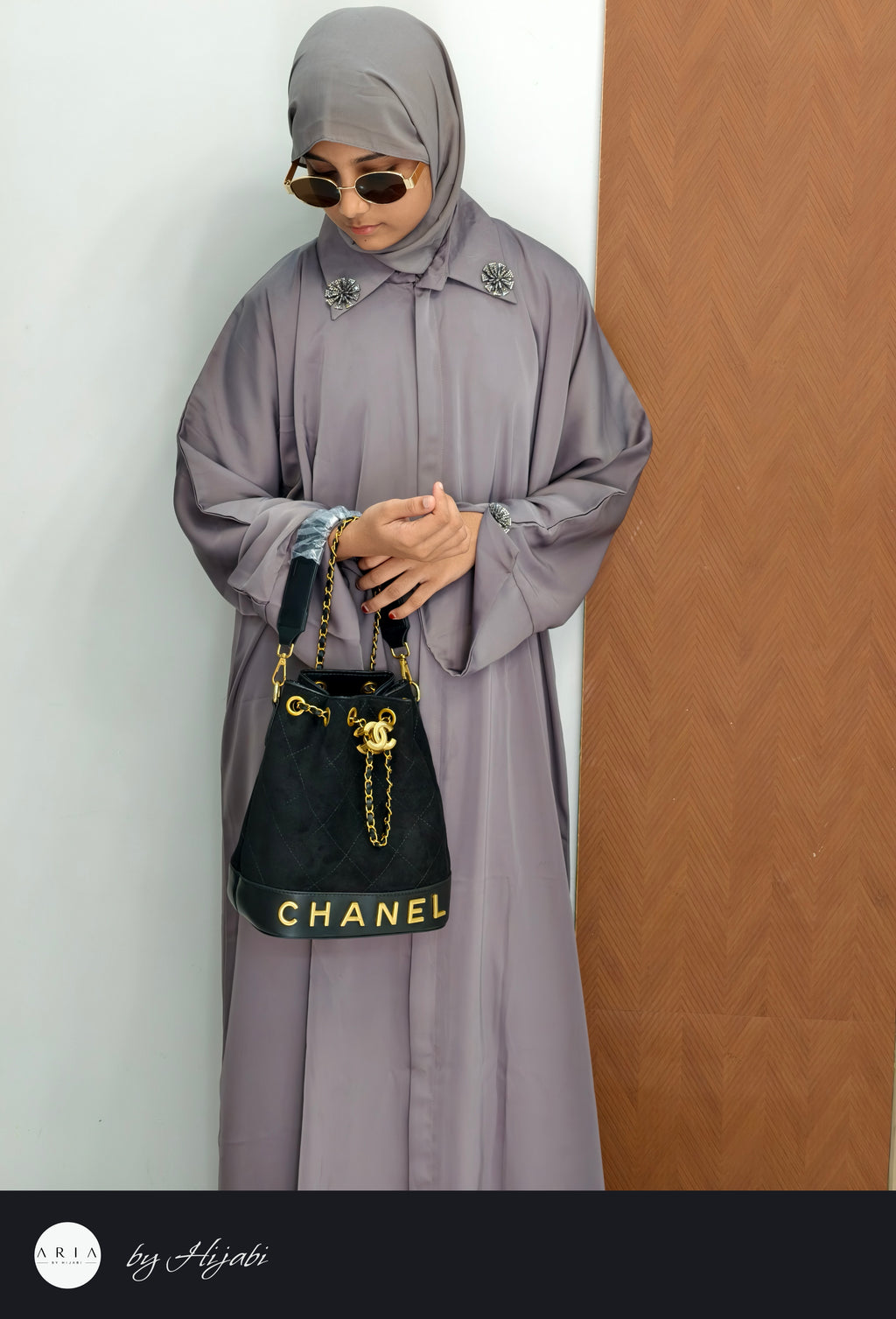 Simple Plain Elegant Collar Abaya
