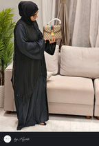 Bridal Designer Wear with Unique Back Stone Work Abaya