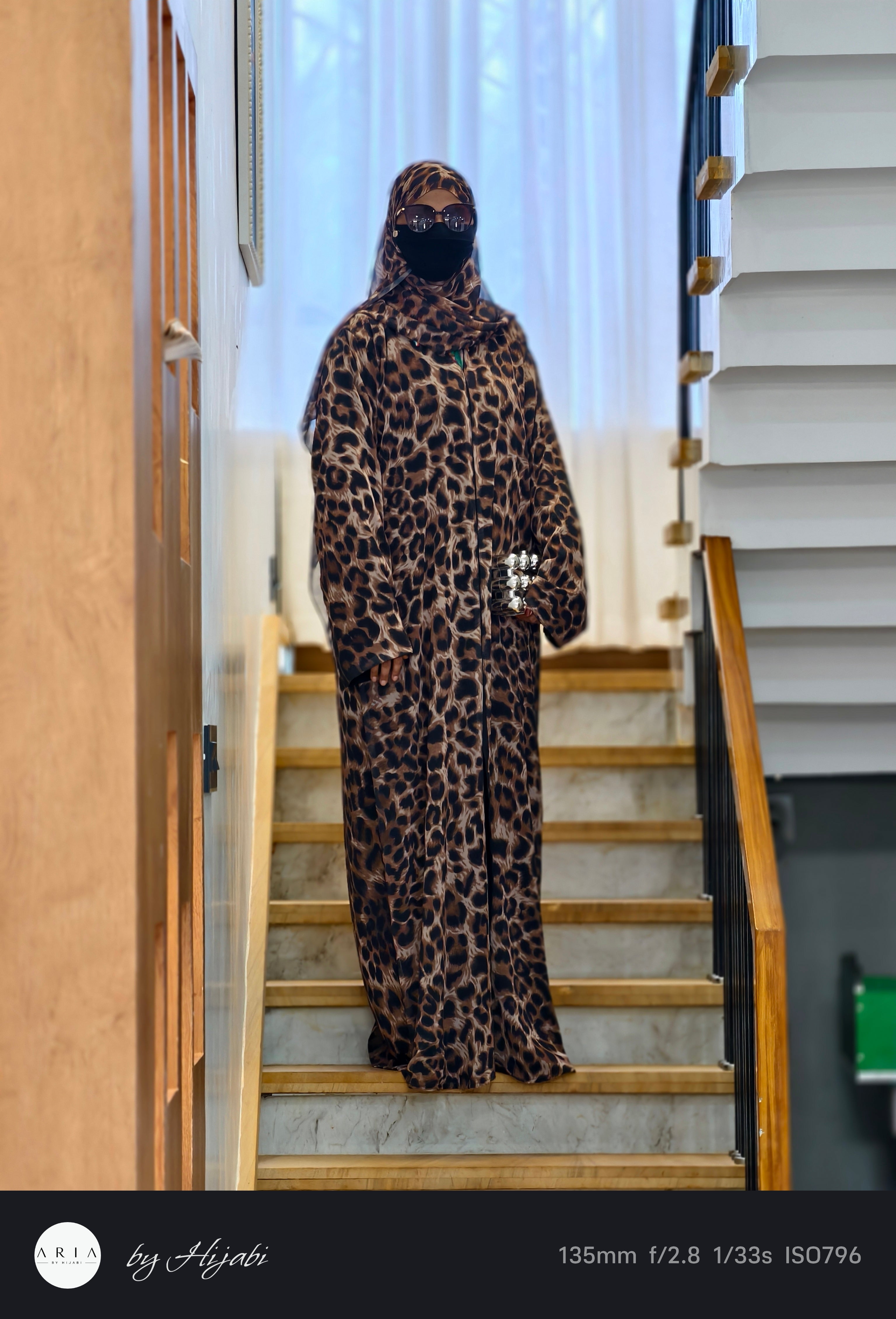 Imported Dubai Cheetah print Abhaya
