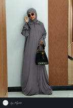 Simple Plain Elegant Collar Abaya