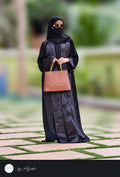 Shawl Collar Stone Work Premium Abaya