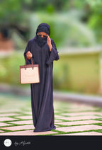 Simple Decent Sleeve Stone Work Premium Abaya