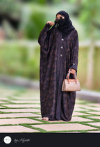 Elegant Self Printed Abaya – Understated Luxury with Timeless Grace