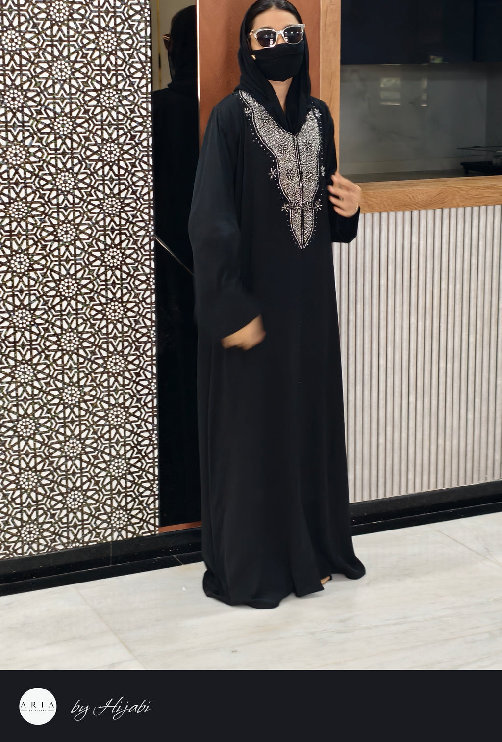 Stone Work Abaya – Elegance Crafted to Perfection