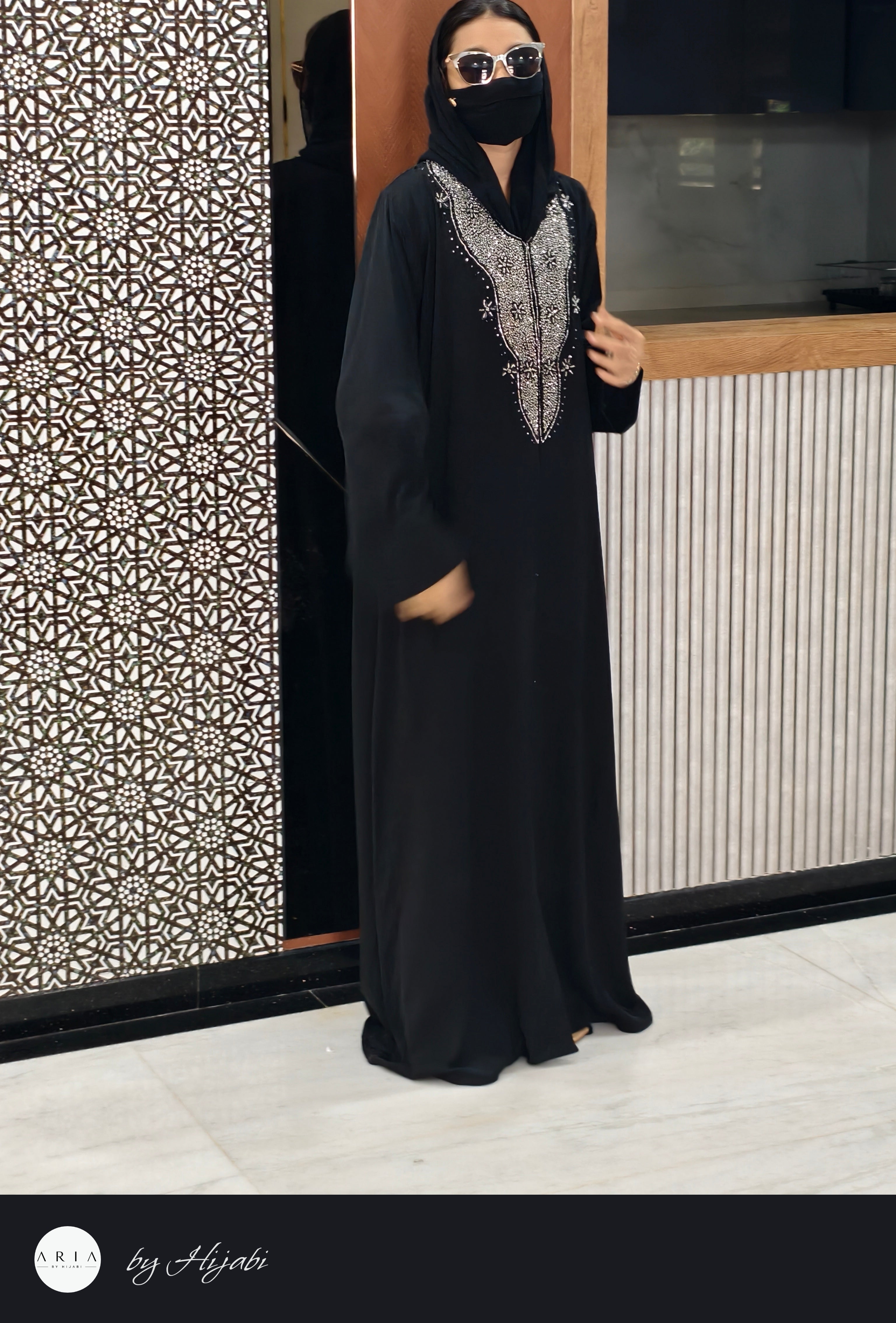 Stone Work Abaya – Elegance Crafted to Perfection