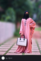 Designer Wear Baby Pink Abaya