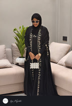 Moroccan Stone Work Designer Bridal Abaya