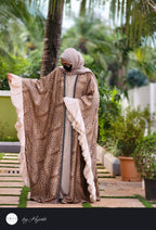 Cheetah Print Designer Abaya – Gold Fish Inspired Luxury