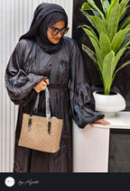 Original Dubai Black Organza Designer Abaya