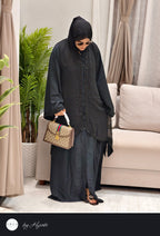 Bridal Designer Wear with Unique Back Stone Work Abaya