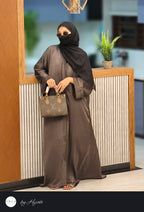 Coffee Brown Elegant Abaya