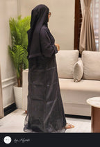 BLACK Organza Fabric – Elegant, Lightweight & Luxurious