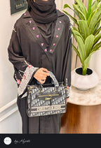 Bridal Designer Wear Stone Work Abaya