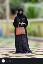 Shawl Collar Stone Work Premium Abaya