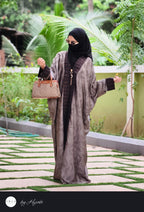 Premium Self Printed Shawl Abaya