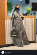 Designer Self Printed Abaya