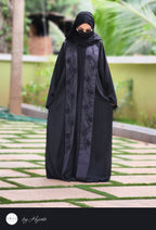 Shawl Collar Stone Work Premium Abaya