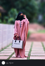 Designer Wear Baby Pink Abaya