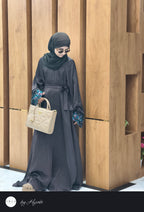Sleeve Stone Work Umbrella Abaya – Luxury Designer Elegance