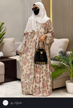 Elegant Floral Shimmer Designer silhouette Wear Abaya