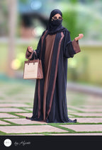 Designer Wear Long Lapel Abaya