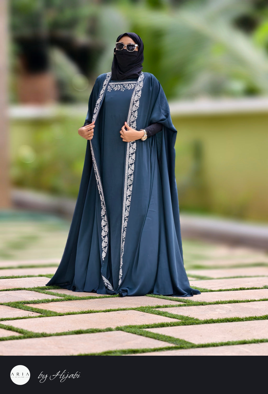 Moroccan Designer Bridal Wear Stone Work Premium Abaya
