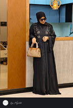 Designer Stone Work Abaya