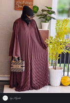 Elegant BROWN 🟤 Frilled Designer Wear Abaya