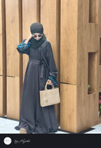 Sleeve Stone Work Umbrella Abaya – Luxury Designer Elegance