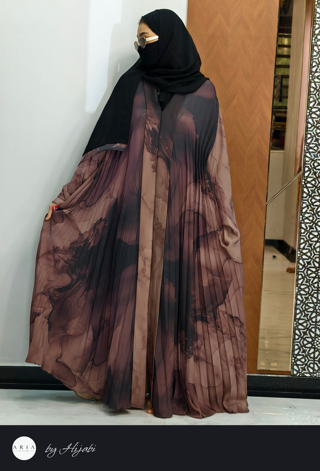 Luxury Dubai Floral Frill Abaya