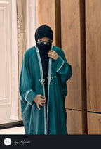 Emerald Green Stone Work Abaya