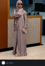 Designer Stone Work Abaya – A Statement of Modern Elegance
