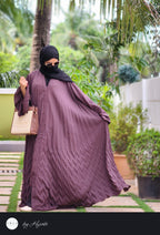 Elegant BROWN 🟤 Frilled Designer Wear Abaya