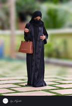 Shawl Collar Stone Work Premium Abaya