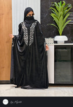 Moroccan Bridal Designer Velvet Abaya with Stone Work