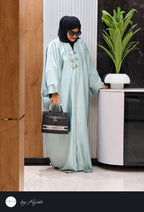 Ocean Green Luxury Abaya