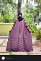 Elegant BROWN 🟤 Frilled Designer Wear Abaya