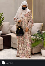 Elegant Floral Shimmer Designer silhouette Wear Abaya
