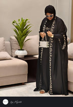 Moroccan Stone Work Designer Bridal Abaya