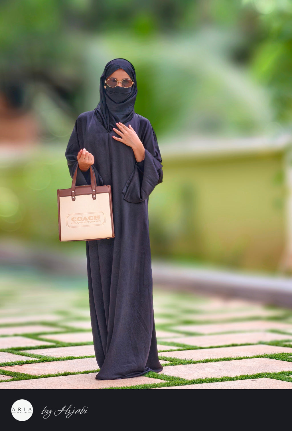 Simple Decent Sleeve Stone Work Premium Abaya