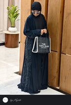 Bridal Floral Embroidery Work Abaya