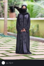 Shawl Collar Stone Work Premium Abaya