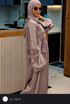 Designer Stone Work Abaya – A Statement of Modern Elegance