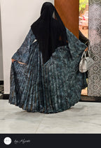 Floral Printed Frill Abaya