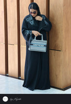 Stone Work Lapel Abaya – Elegance Crafted to Perfection