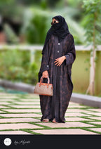 Elegant Self Printed Abaya – Understated Luxury with Timeless Grace