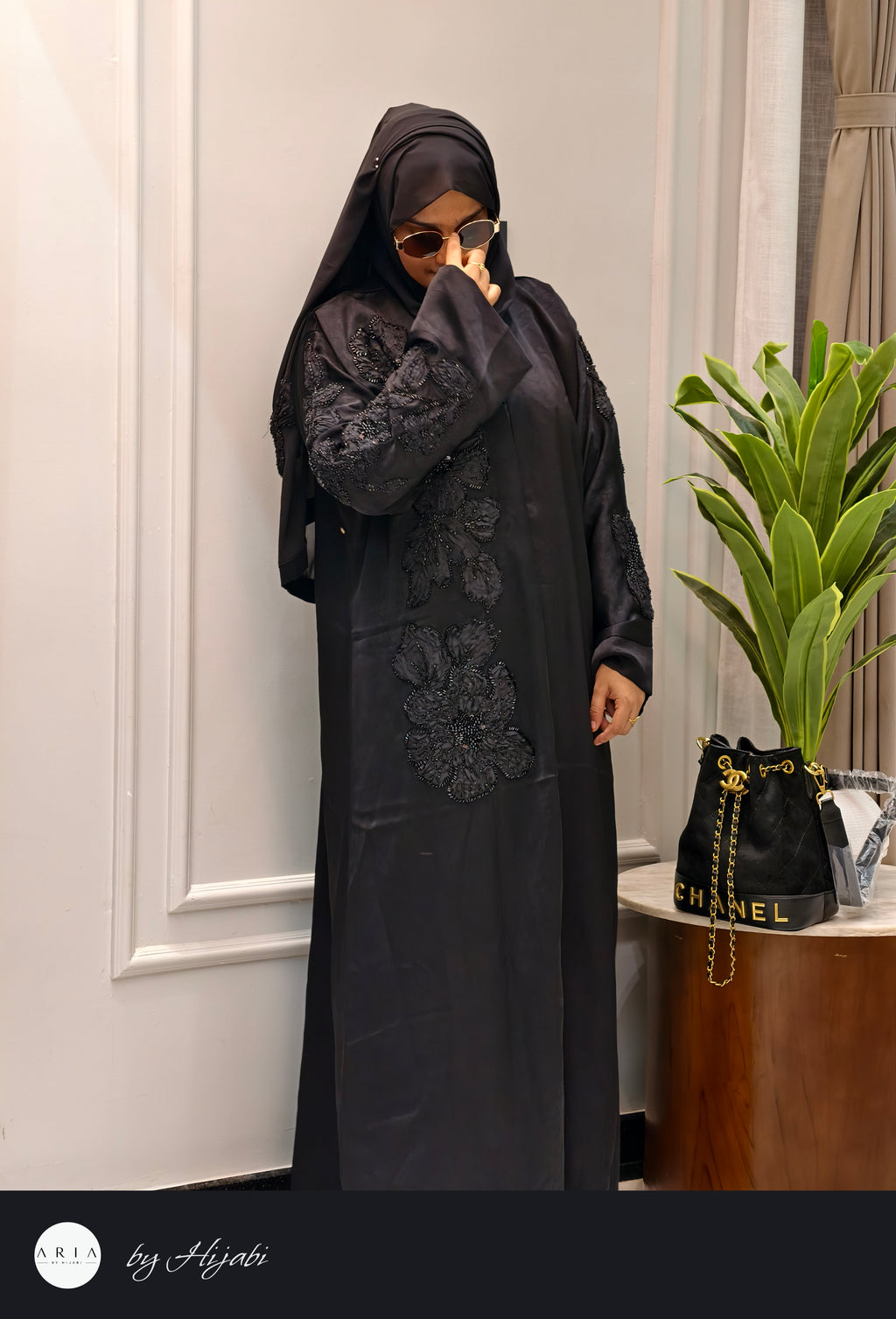 Luxury Designer Stone Work Abaya
