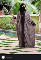 Premium Self Printed Shawl Abaya